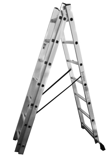 ESCALERA TRIPLE 3X7 UDUKE (150 KLS) 4.23 MTS APROXIMADOS (HT1311)