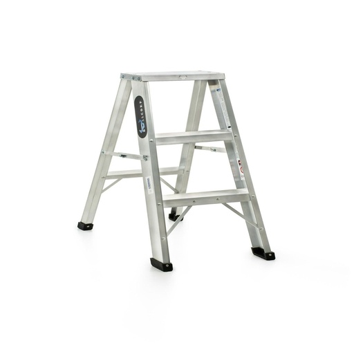 ESCALERA DE ALUMINIO 2 PELDAÑO INDUSTRIAL CAP 180 KILOS (HT1312N)