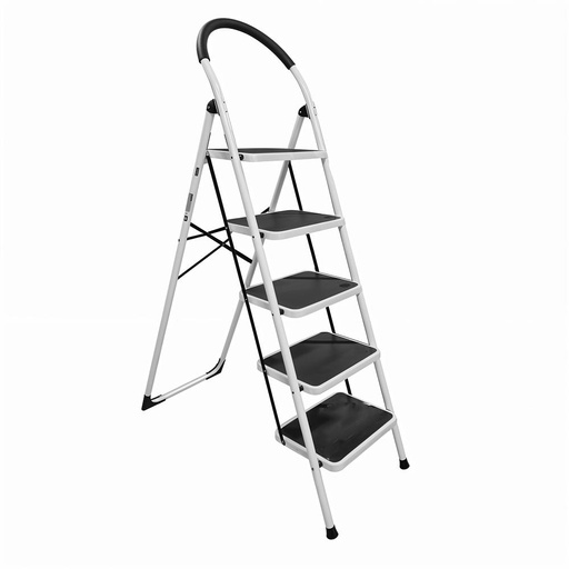 ESCALERA PLEGABLE TUBULAR 5 PELDAÑOS UDUKE (HT1325)