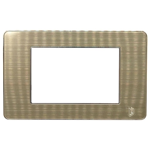 TAPA LUXOR DORADO PLATA INOXIDABLE Y BORDE COBRIZADO DUKE ENERGY (V3-02AMD)