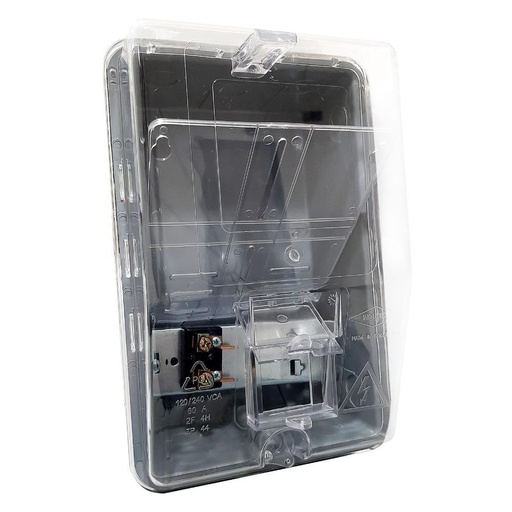 CAJA PARA CONTADOR PLASTICA MONOFASICA POLICARBONATO CON PORTABREAKER INDUMA (T1201-0001)