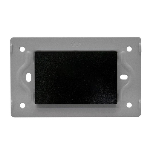 TAPA CIEGA LUXOR NEGRA CUADRADA DUKE ENERGY (V17-021)