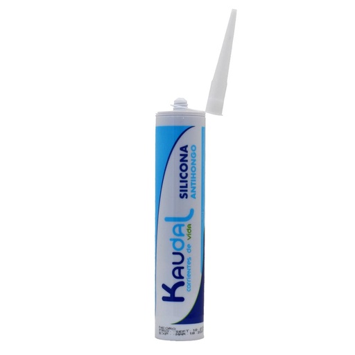 SILICONA TUBO KAUDAL NEGRA 280 ML (CON FUNGICIDA)