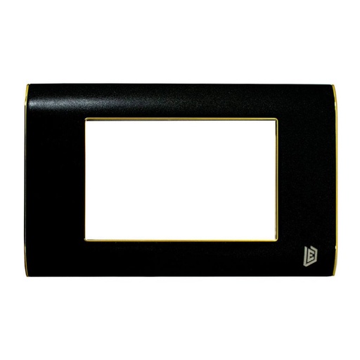 TAPA LUXOR NEGRA MATE BORDE DORADO DUKE ENERGY (V18-02ND)