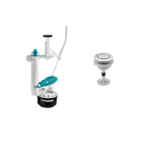 VALVULA DE DESCARGA + AGUA STOP + BOTON NUKI 26CM CATAPULTA GRIVAL (738000001)