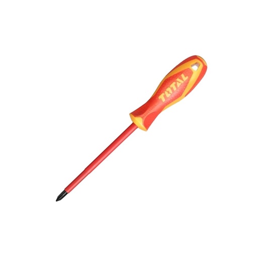 DESTORNILLADOR AISLADO 1000V (+) PH2 X 100MM INDUSTRIAL AMARILLO-ROJO TOTAL (THTISPH2100)