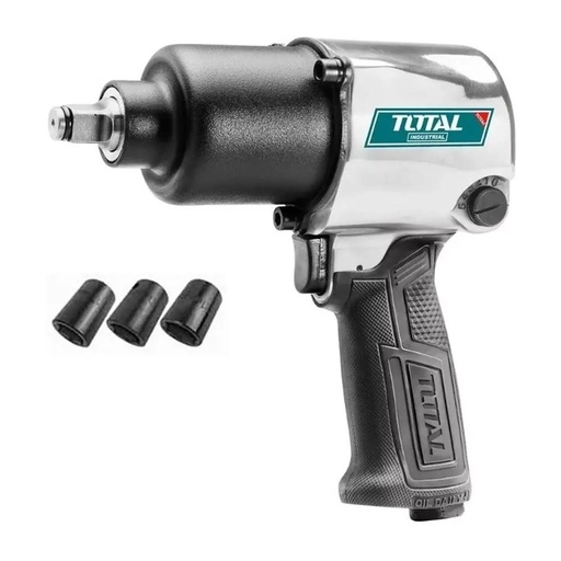 PISTOLA IMPACTO 1/2" NEUMATICA INDUSTRIAL INCLUYE 3 COPAS  TOTAL (TAT40122)