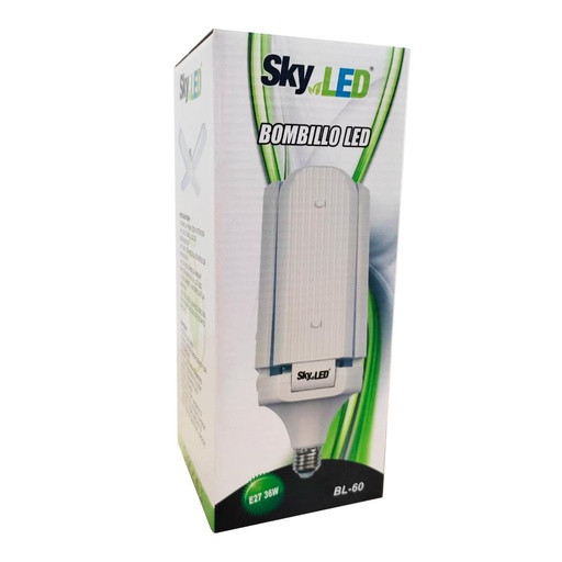 BOMBILLO HELICE LED 36W (4 ASPAS) BL-60
