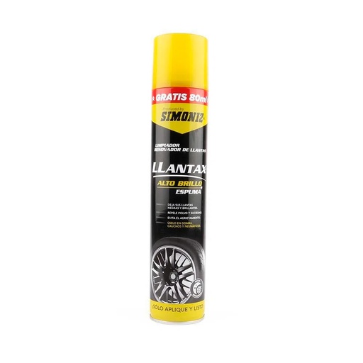 LIMPIADOR RENOVADOR DE LLANTAS EN AEROSOL SIMONIZ SIM-4077 400ML (108039