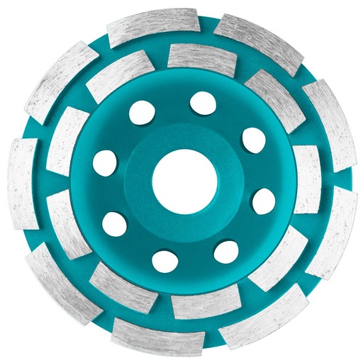 DISCO PULIR PIEDRA DIAMANTADO SEGMENTADO DOBLE FILO 4 1/2" PARA CONCRETO TOTAL (TAC2421151)
