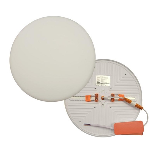PANEL LED 36W REDONDO INCRUSTAR SIN MARCO LUZ DIA 6400K VATIO FRAMELESS (24073)