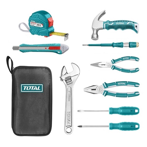 KIT DE HERRAMIENTAS X 9 PZS TOTAL (THKTHP90096)