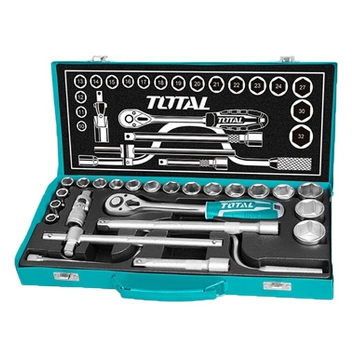 RACHET CON COPAS 1/2 X 24 PZS INDUSTRIAL TOTAL (THT141253)