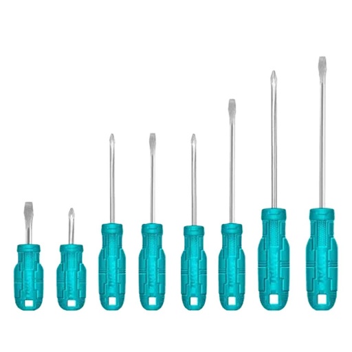 JUEGO DESTORNILLADORES X 8PCS CROMO VANADIUM TOTAL (THTDC250801)