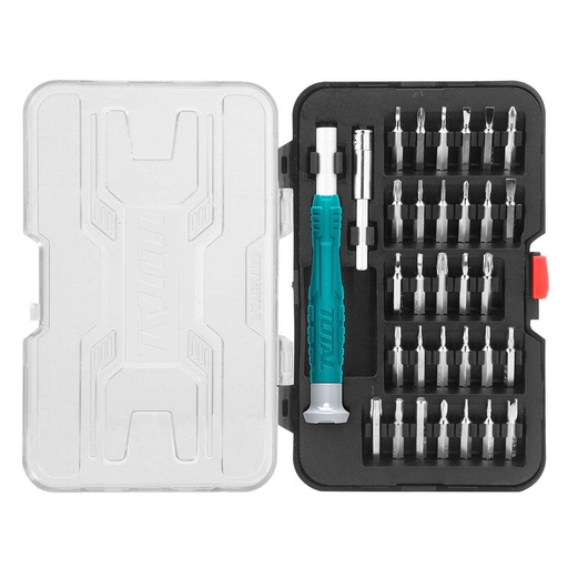 DESTORNILLADOR RELOJERO 32 EN 1 INTERCAMBIABLE TOTAL (THT250PS0321)