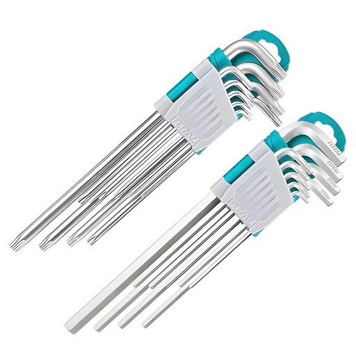 ALEM Y TORX INDUSTRIAL JUEGO X 18 PZS EXTRA LARGAS TOTAL (THT106KT0181)