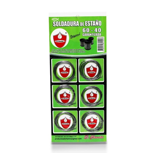 SOLDADURA ESTANO CARTON 60/40