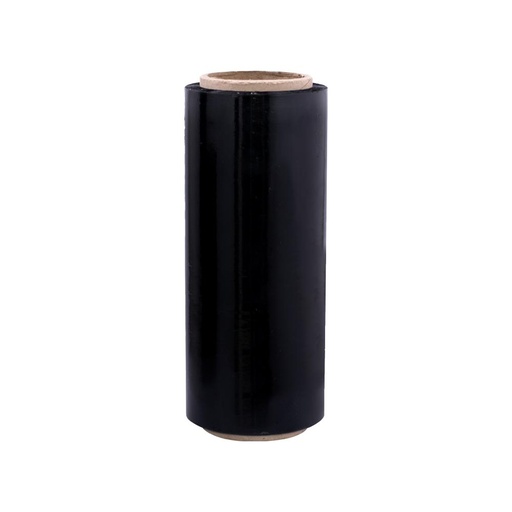 STRESH POLIFILM (PLASTICO DE EMBALAJE) ANCHO 25 CM - CAL 8 X 300 MTRS NEGRO