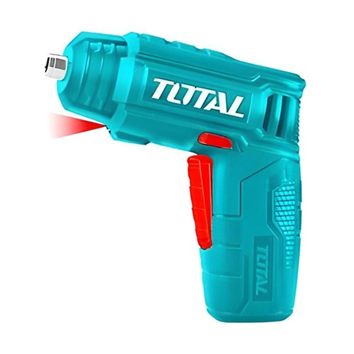 ATORNILLADOR INALAMBRICO 4V ESTUCHE PLASTICO + 37 PIEZAS SUPER SELECT TOTAL (THKTHP10386)