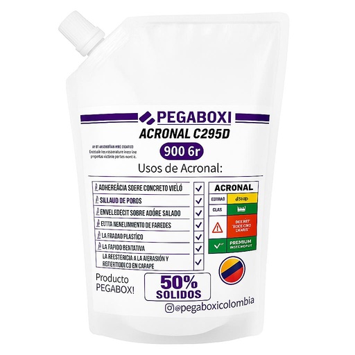 ACRONAL E-50% OCTAVO BOLSA DOYPACK