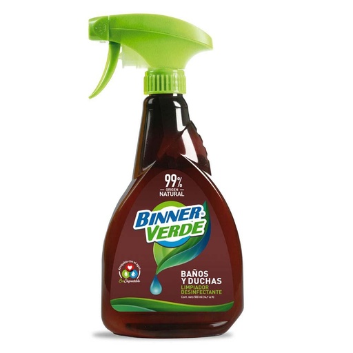 LIMPIADOR DESINFECTANTE BINNER VERDE 500 ML (202156)