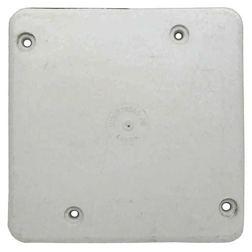 TAPA PLASTICA CIEGA 4X4 BLANCA R/G