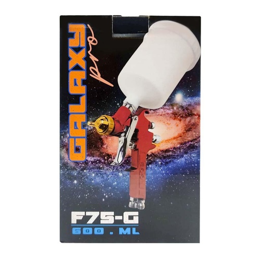 AEROGRAFO GALAXY PRO F75-G 600ML VASO PLASTICO BOQUILLA 1.5 MM (1002005)