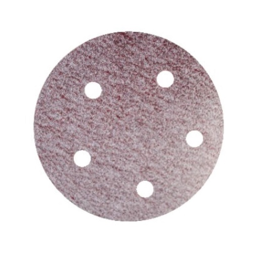 DISCO VELCRO ABRACOL ROJO 5 X 5 HUECOS GRANO 240 (RDVRO0240005)