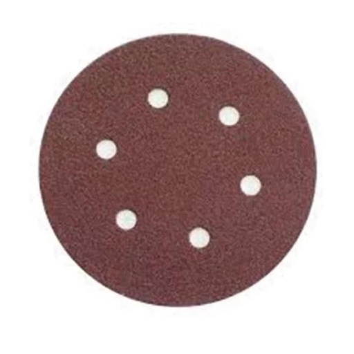 DISCO VELCRO ABRACOL ROJO 6 X 6 HUECOS GRANO 180 (RDVRO0180006)