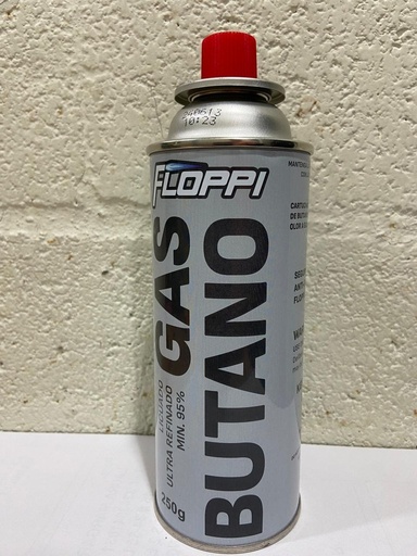 RECARGADOR GAS REPUESTO PARA CAMPING 250G FLOPPI (ESTUFA PORTATIL-FLAMEADORES) (FL-RG7)