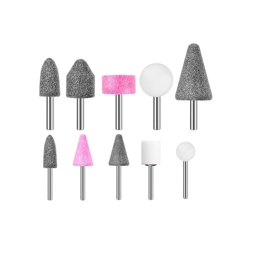 ACCESORIOS DE PIEDRA PARA MOTO TOOL 10  PZS TOTAL (TAKB1001)