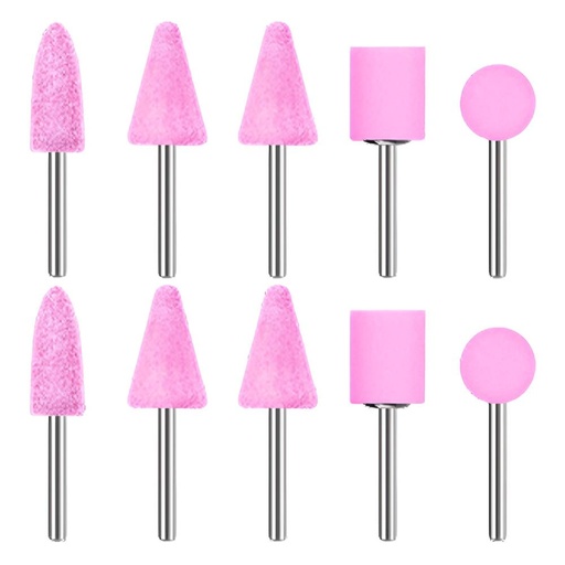 ACCESORIOS DE PIEDRA PARA MOTO TOOL MINI 10  PZS TOTAL (TAKB1012)