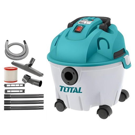 ASPIRADORA Y SOPLADORA PARA HUMEDO Y SECO  10L 1200W INCLUYE ACCESOSIROS TOTAL (UTVC12101)