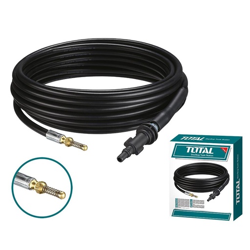 MANGUERA DE ALTA PRESION 7,5M PARA LIMPIEZA DE TUBERIAS TOTAL (TGTPCH751)