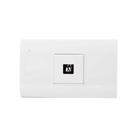 LINEA BK PLUS BLANCA INCRUSTAR TOMA TELEFONO (118K-17) (HT20683)
