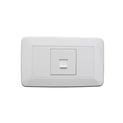 LINEA BK BLANCA INCRUSTAR TOMA TELEFONO VHARBOR (118Z-17) (HT1523)(HT20342)