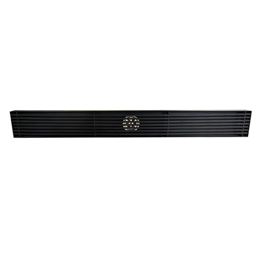 REJILLA SIFON PISO ROTULADA ACERO INOXIDABLE 
NEGRA
6.8x60CM UDUKE (HT1613)