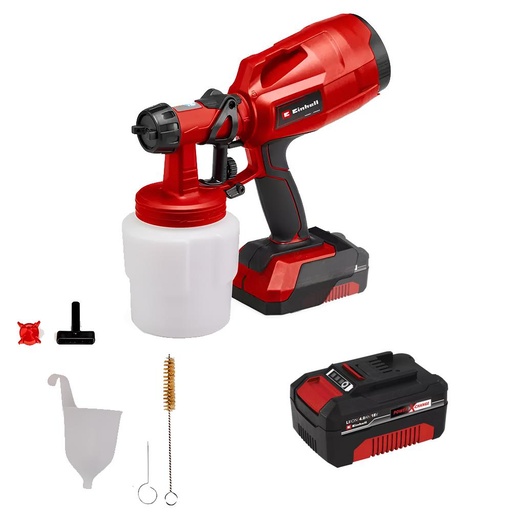 PISTOLA PINTAR INALAMBRICA 800ML 18V INCLUYE BATERIA 4.0AH Y CARGADOR (TC-SY 18/60 LI)(4260025)  (4260025)