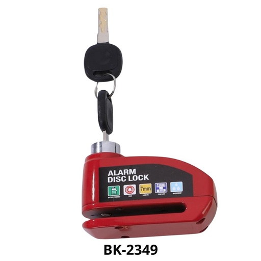 CANDADO PARA MOTO CON ALARMA (BK-2349)