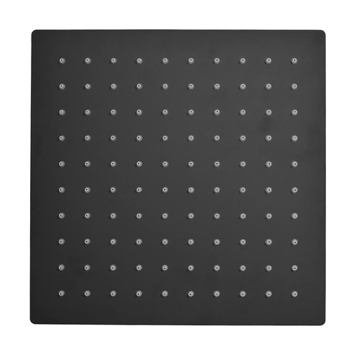 DUCHA REGADERA UDUKE NEGRA ACERO INOXIDABLE 10 CUADRADA (HT1623)