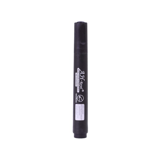MARCADOR AH ROYAL PERMANENTE BISELADO NEGRO (CAJA X 10)