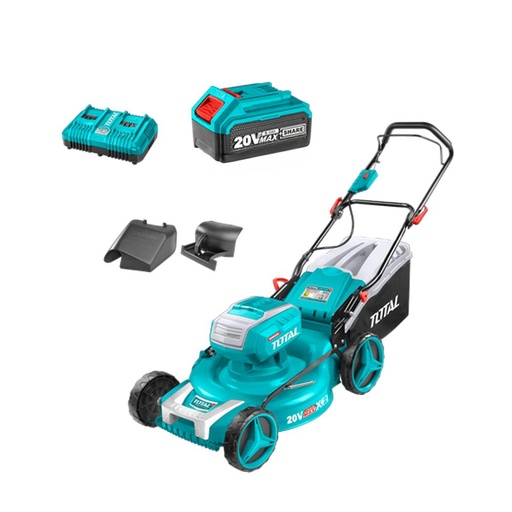 CORTADORA DE CESPED 40V INCLUYE 2 BATERIAS DE 5Ah, 1 CARGADOR Y 3 ACCESORIOS  TOTAL (UTLMLI20202)