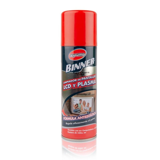 LIMPIADOR PANTALLAS LCD Y PLASMAS BINNER 240ML (107306)