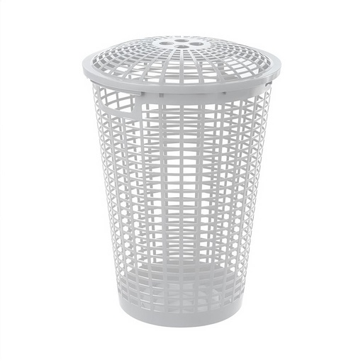 CESTA REDONDA CON MANIJA BLANCO RIMAX