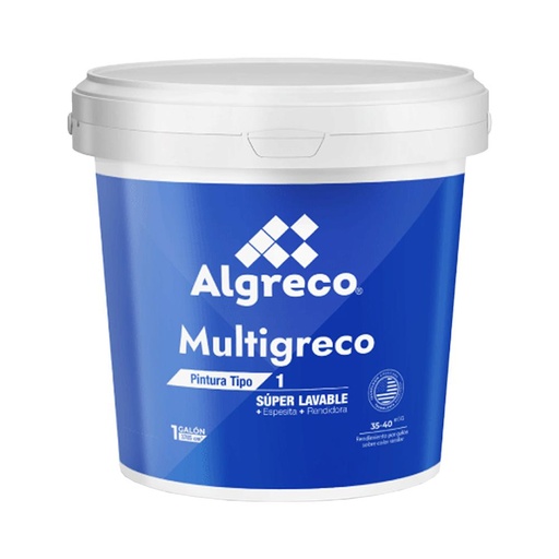 PINTURA VINILO TIPO 1 BLANCO CUNETE MULTIGRECO (99500105)