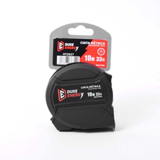 METRO 10 MTS HOJA 25MM NEGRO DUKE ENERGY (HT2027)