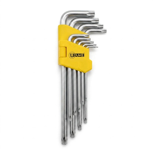 LLAVE TORX JUEGO X 9 PCS LARGA UDUKE
(HT2263)