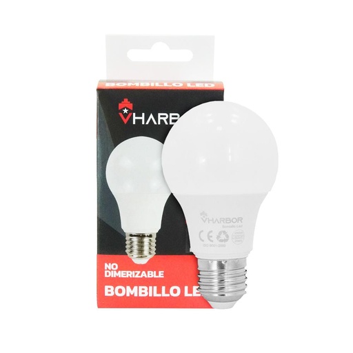 BOMBILLO LED 7W VHARBOR LUZ DIA E27 (6500K)(A60)(HT2231)