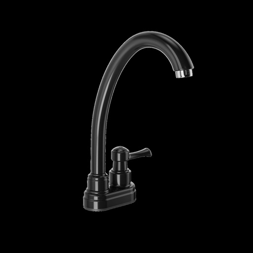 LLAVE LAVAPLATOS + ACOPLE PALANCA BALTA NEGRO GRIVAL (415523331)
