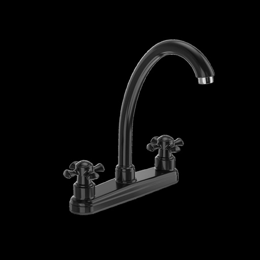 MEZCLADOR LAVAPLATOS 8PUL CRUCETA BALTA NEGRO GRIVAL (415543331)